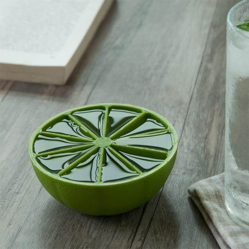 Ice Cube Mold Citrus Wedge Shape 10 Compartments