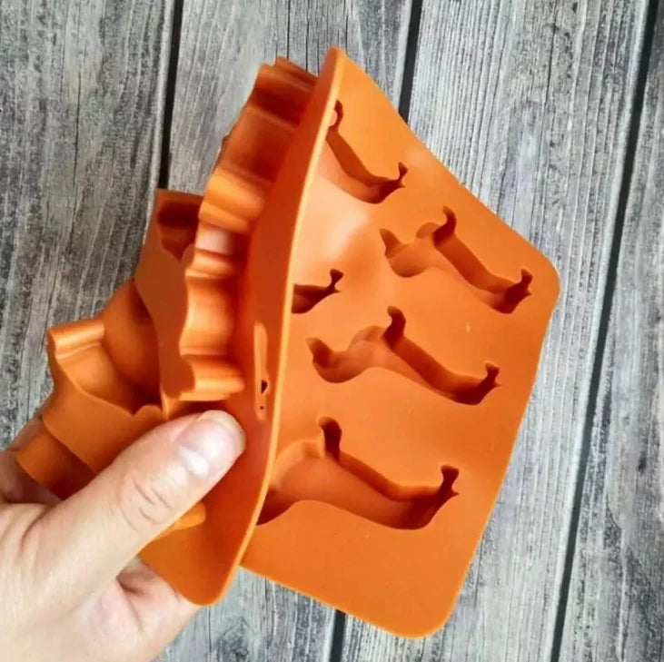 Ice Cube Mold Puppy-Shaped Food-Grade Silicone