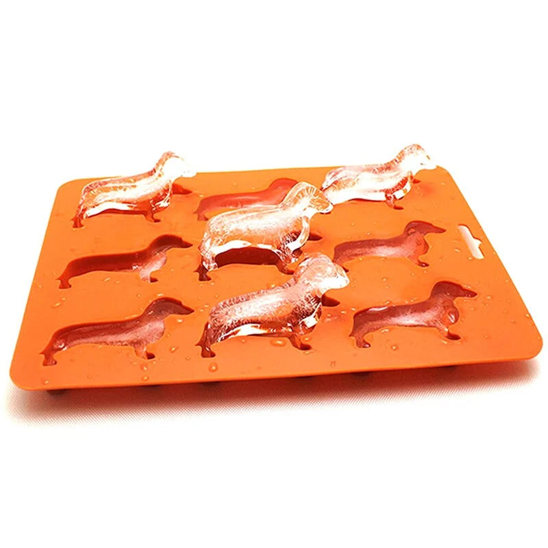 Ice Cube Mold Puppy-Shaped Food-Grade Silicone