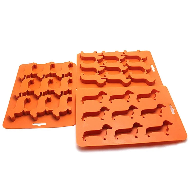 Ice Cube Mold Puppy-Shaped Food-Grade Silicone