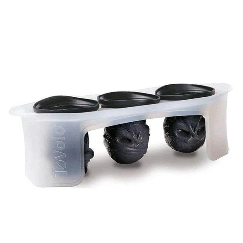 Ice Cube Mold Skull-Shaped Silicone With Lid