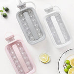 Ice Mold Bottle Leak-Free 17 Hockey Puck Ice Cubes