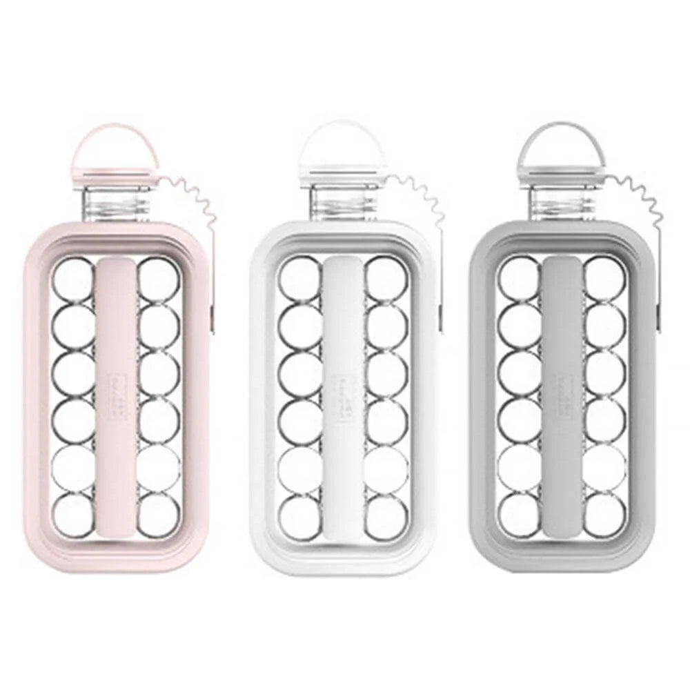 Ice Mold Bottle Leak-Free 17 Hockey Puck Ice Cubes