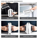 Ice Mold Bottle Leak-Free 17 Hockey Puck Ice Cubes