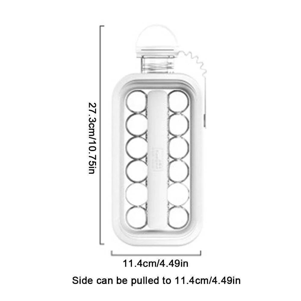 Ice Mold Bottle Leak-Free 17 Hockey Puck Ice Cubes