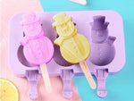 Ice Pop Mold Silicone Nonstick Set of 3 BPA-Free