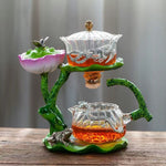 Incense Burner Teapot Design Handcrafted Resin Glass