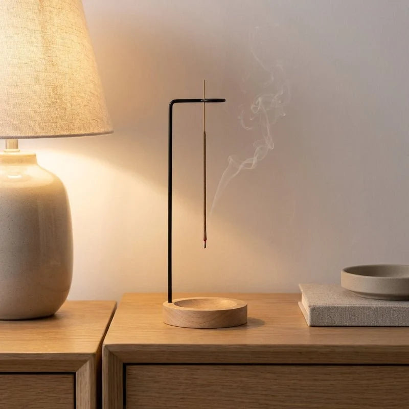 Incense Holder Hanging Wooden Space-Saving Design