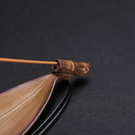 Incense Stick Holder Wood Bamboo Leaf Design