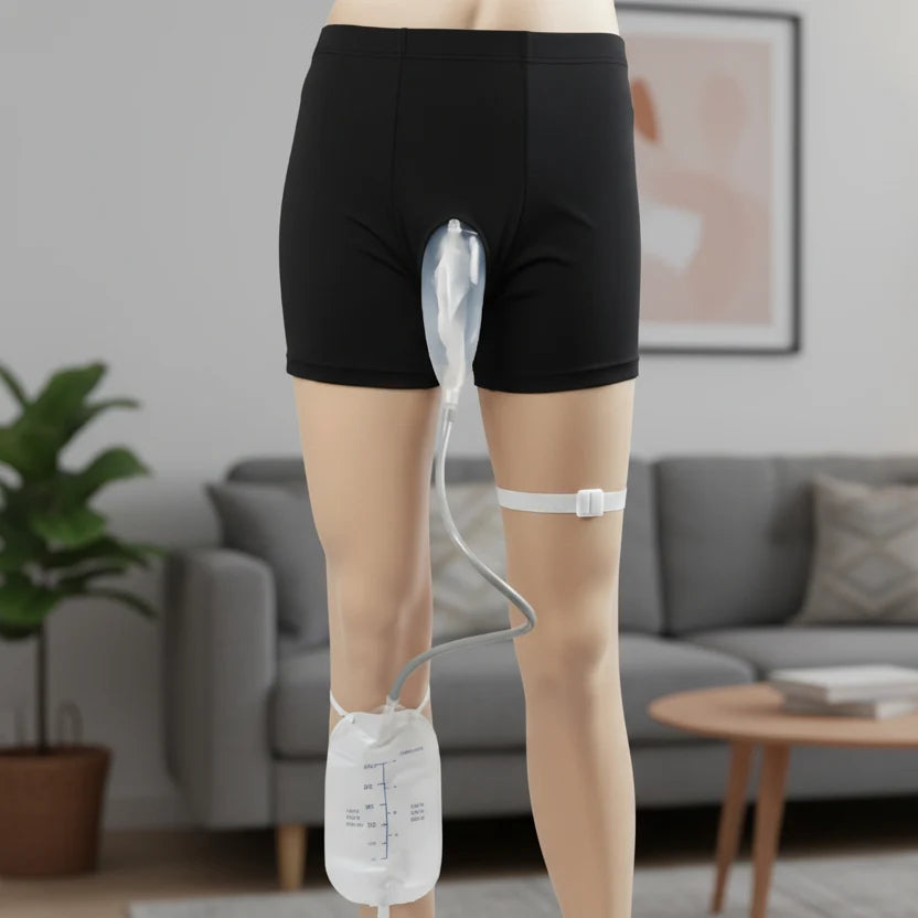 Incontinence Underwear Reusable With Integrated Collection Bag
