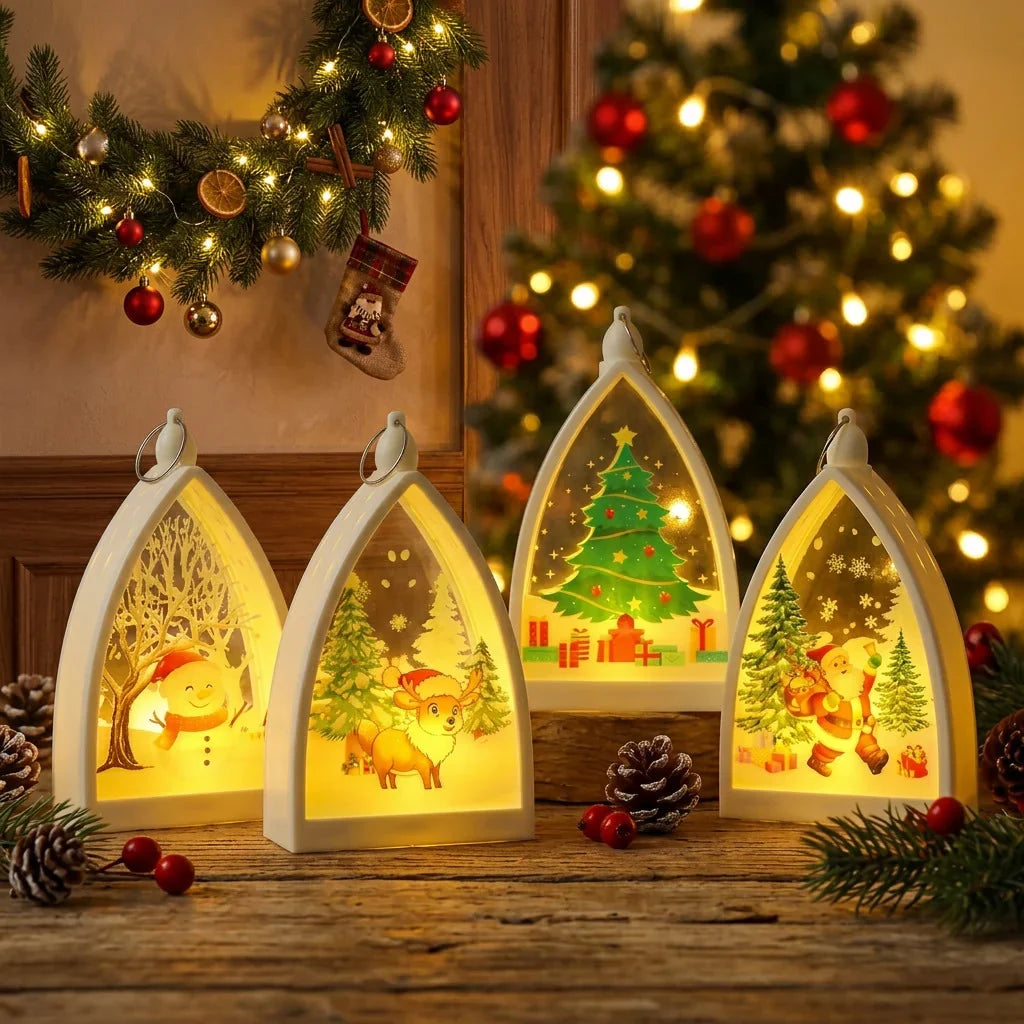 Indoor Holiday Light Reindeer Cathedral Energy-Saving LED