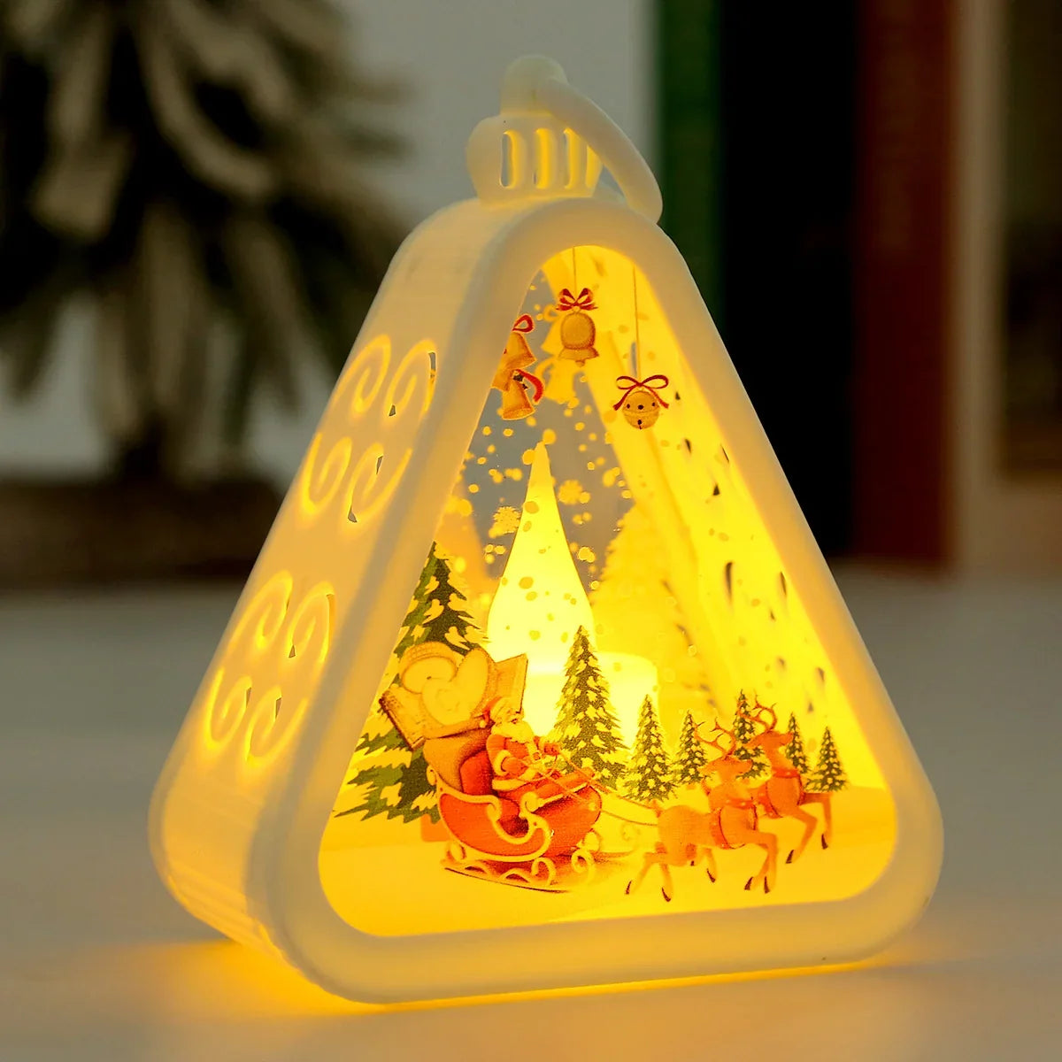 Indoor Lantern House-Shaped Soft LED Festive Imagery