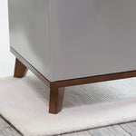 Indoor Planter Brushed Aluminum Waterproof Lining Hardwood Stand