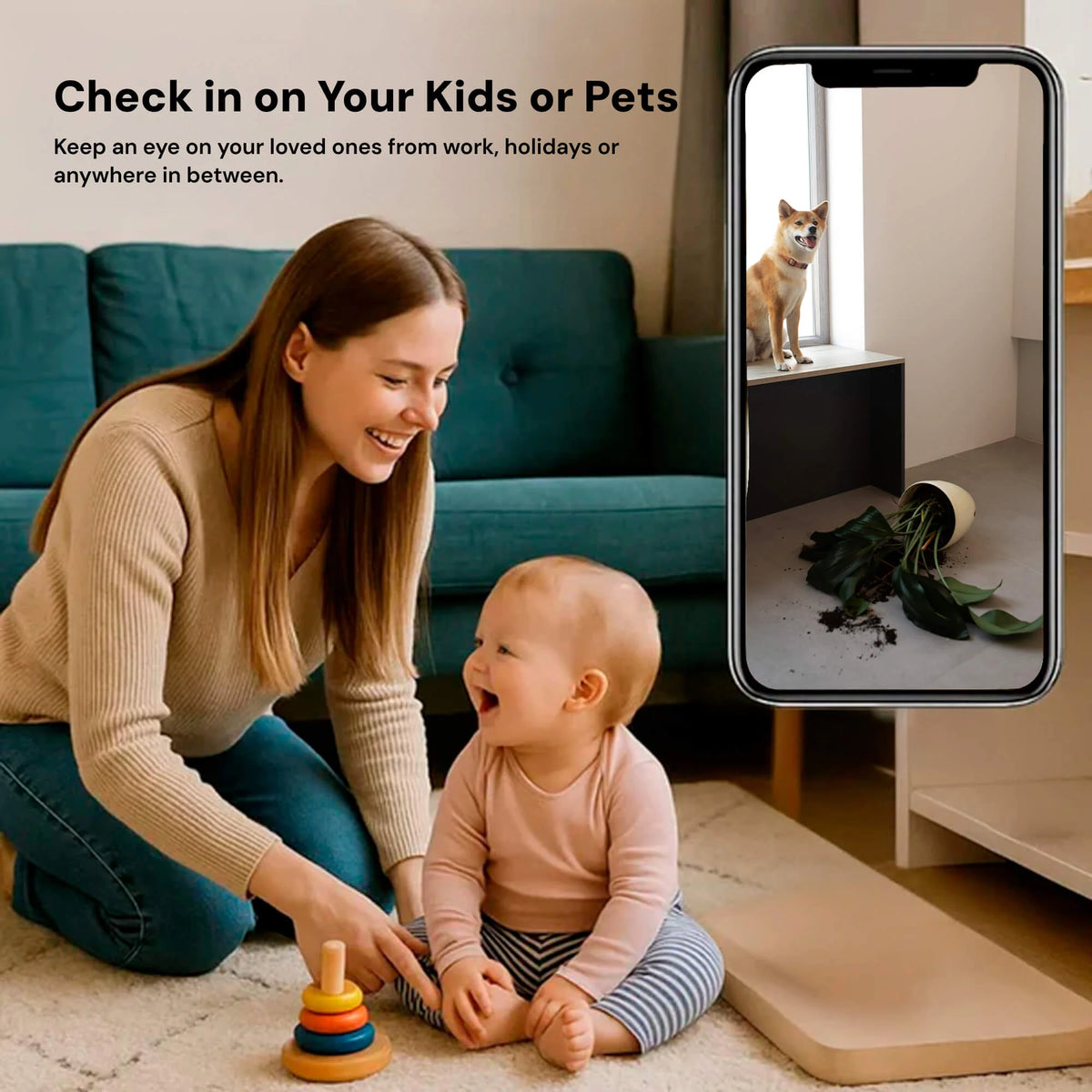 Indoor Security Camera 1080p Night Vision Motion Detection