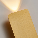 Indoor Wall Light Rectangular Metal Frame Warm Built-In LED