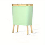 Indoor Waste Bin 15L Sealed Flip Lid Slim Profile