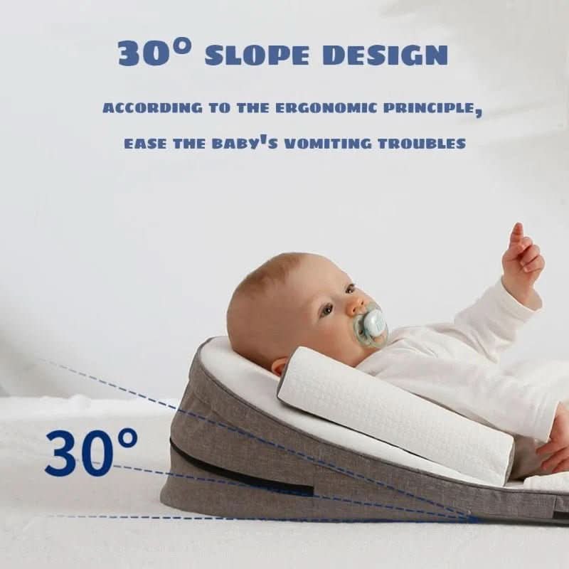 Infant Pillow Gentle Incline Side-Sleeper Design Washable Cover