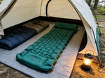 Inflatable Camping Mattress Integrated Pillow & Foot Pump Water-Resistant Nylon