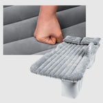 Inflatable Car Bed Plush Flocked Pump & Pillows