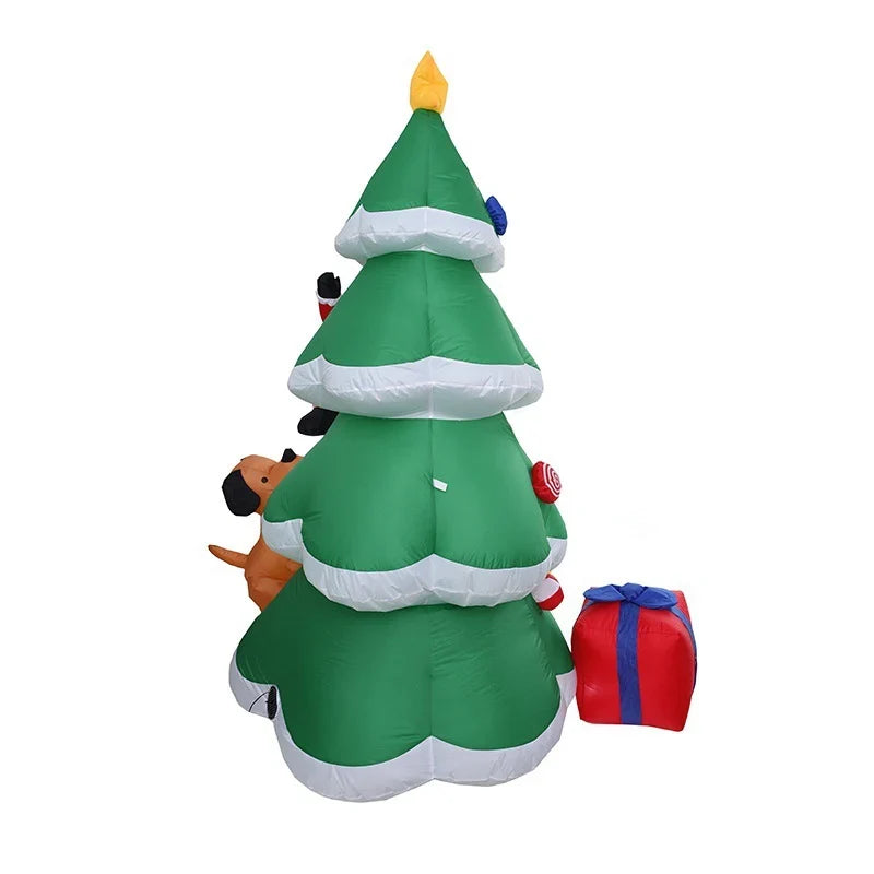Inflatable Christmas Tree Quick-Inflate Blower Built-In Lights