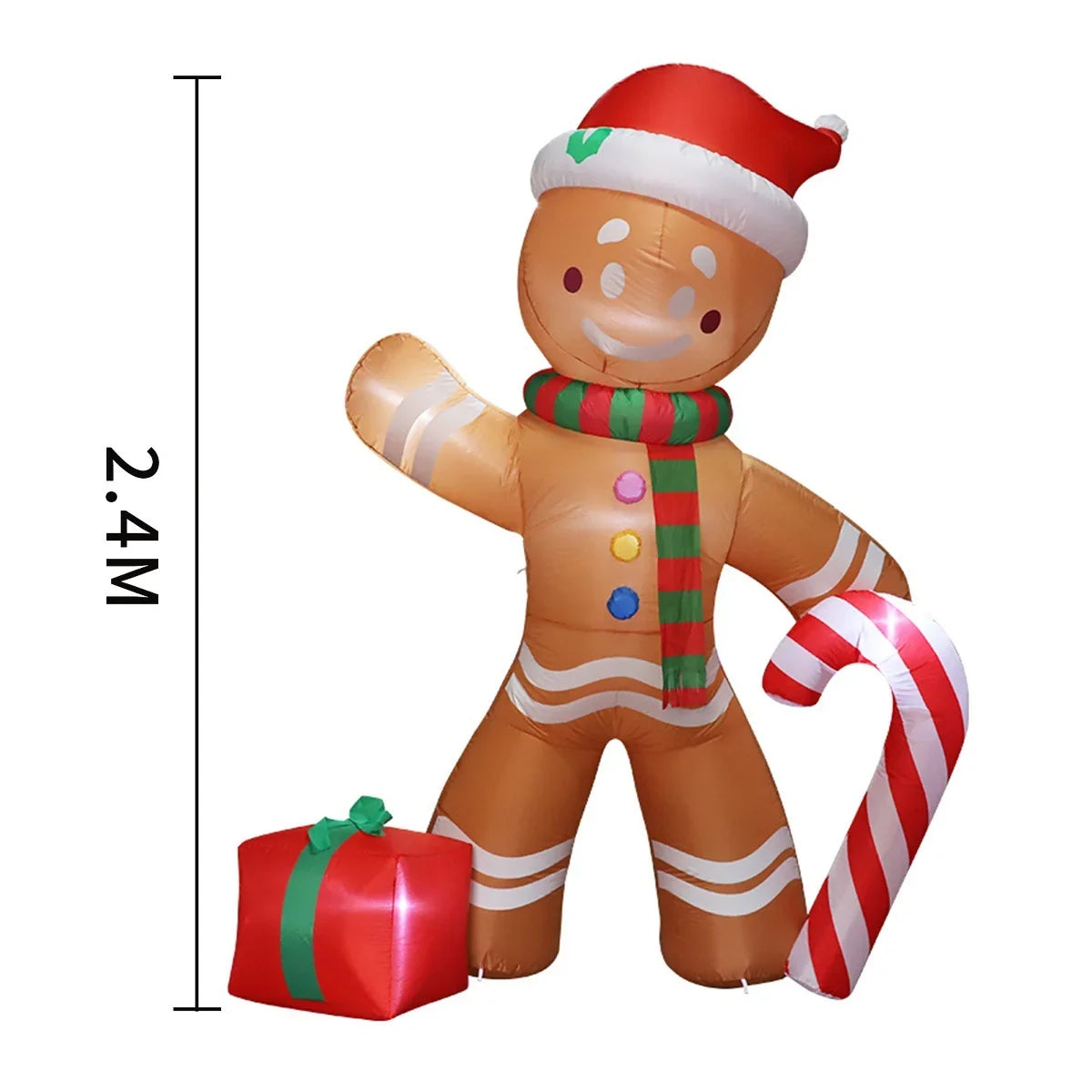 Inflatable Decoration Self-Inflating Fan LED Lights Weather-Resistant