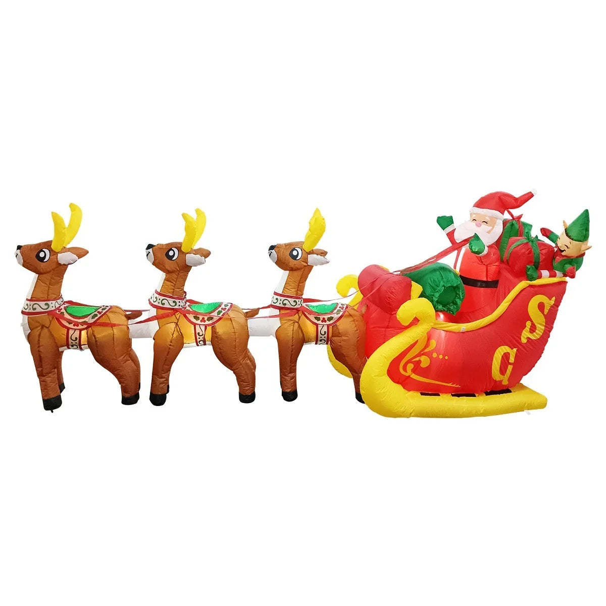 Inflatable Decoration Self-Inflating Fan LED Lights Weather-Resistant