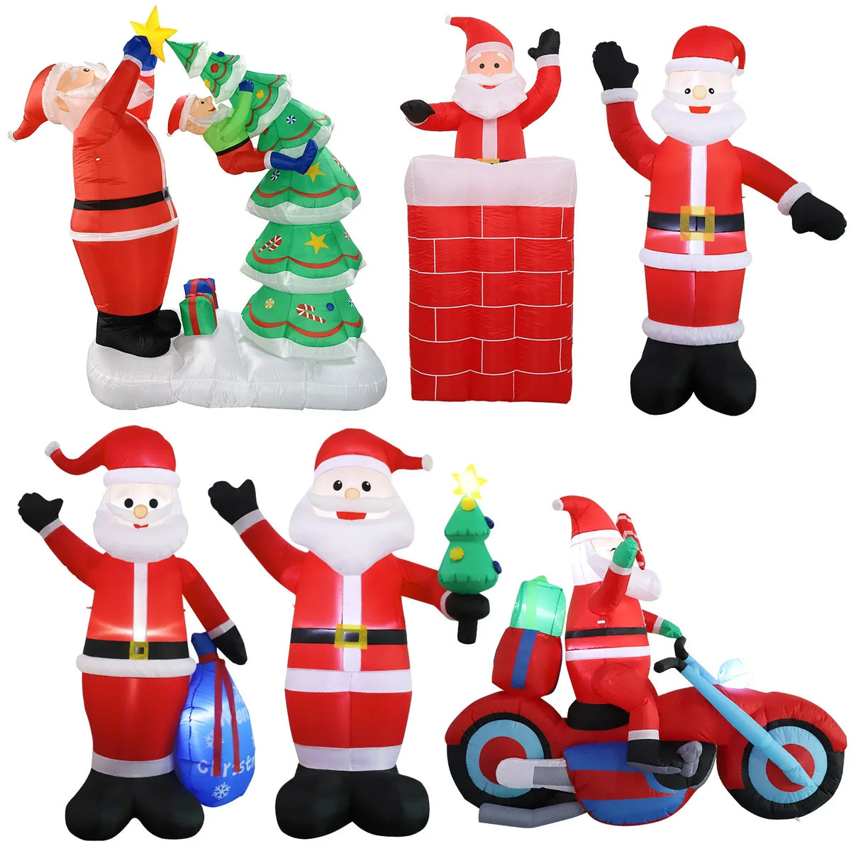 Inflatable Decoration Self-Inflating Fan LED Lights Weather-Resistant