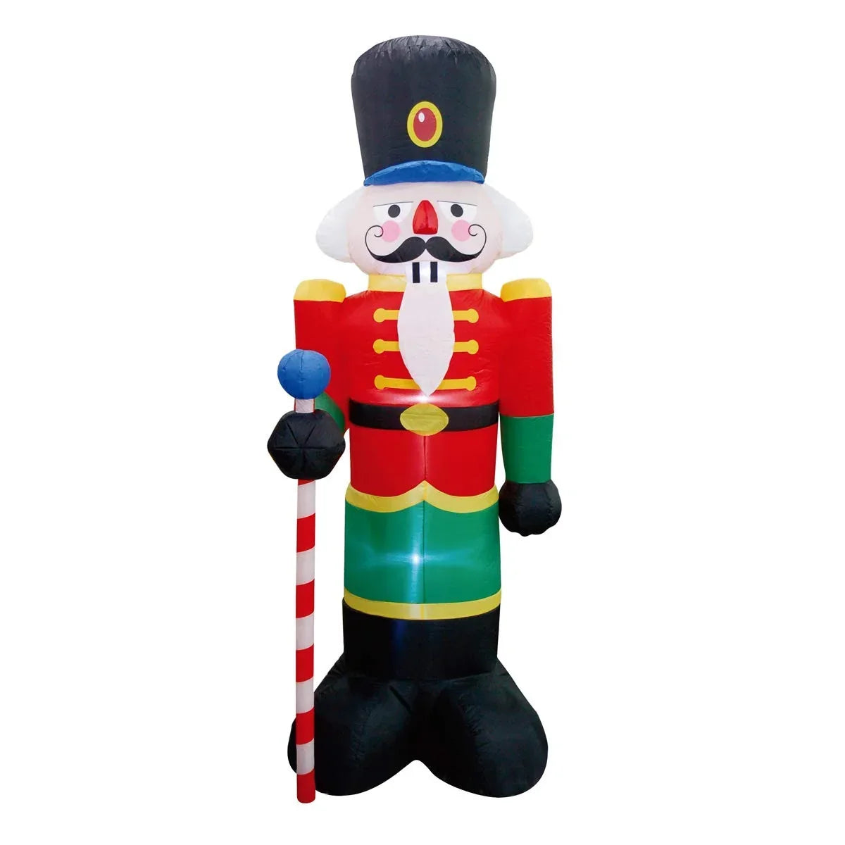 Inflatable Nutcracker LED-Lit Weatherproof Quick-Inflate