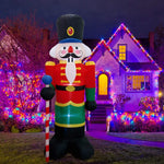 Inflatable Nutcracker LED-Lit Weatherproof Quick-Inflate