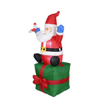 Inflatable Santa Built-In Blower LED Lights Weather-Resistant
