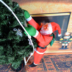 Inflatable Santa Decoration Weather-Resistant Quick-Inflate Blower & Climbing Rope