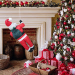 Inflatable Santa On Ladder LED-Lit Weatherproof Easy Setup