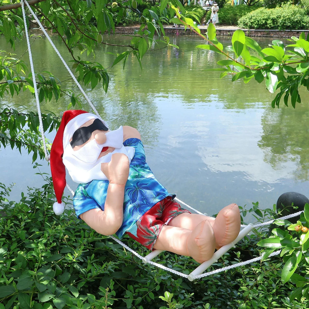 Inflatable Santa Quick-Inflate & Weather-Resistant Wind-Stable Base
