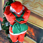 Inflatable Santa Weather-Resistant Built-In Blower Adjustable Climbing Rope