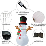 Inflatable Snowman Quick-Inflate Weatherproof Indoor & Outdoor