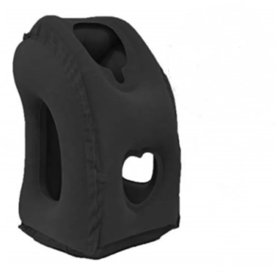 Inflatable Travel Pillow 360° Support & Patented Fast-Inflate Valve