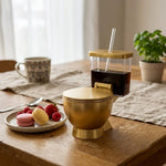 Instant Noodle Bowl Golden Throne Design Lift-Up Lid