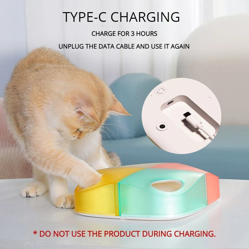Interactive Cat Toy Rechargeable Type-C Battery Powered
