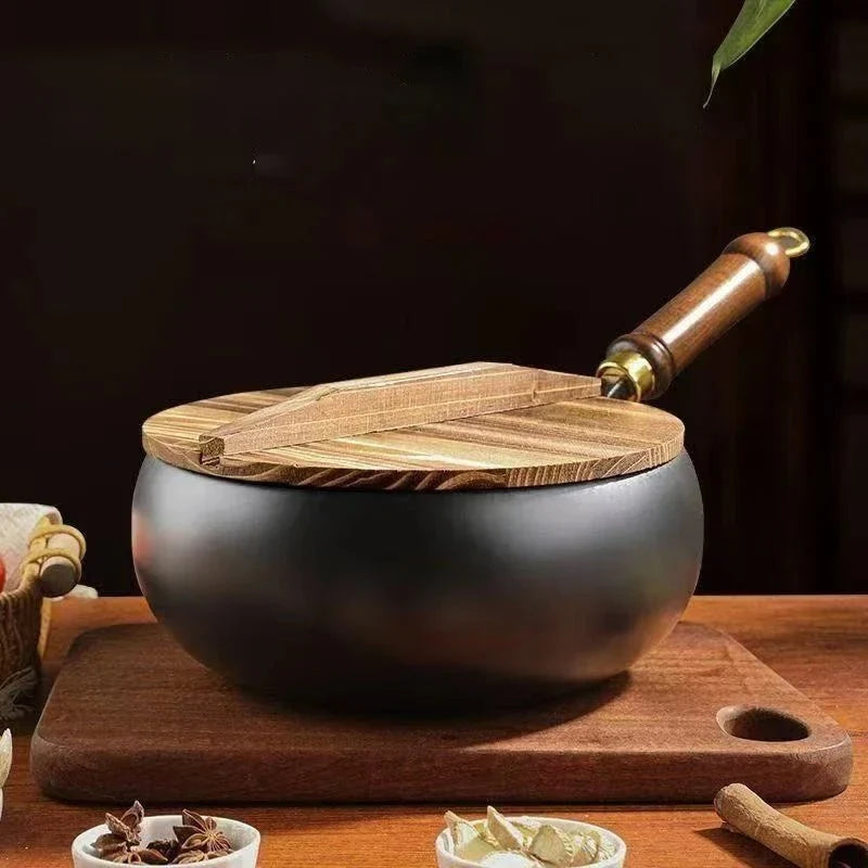 Iron Pan Hand-Forged Uncoated Even Heat Distribution