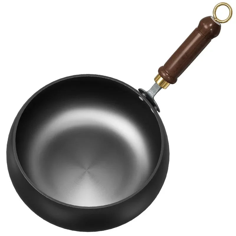 Iron Pan Hand-Forged Uncoated Even Heat Distribution