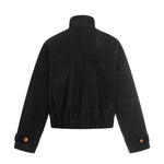 Jacket Cropped Boxy Fit Toggle Closures Zip Pockets