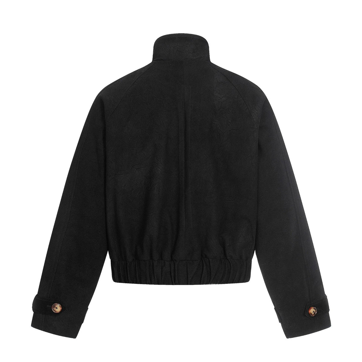 Jacket Cropped Boxy Fit Toggle Closures Zip Pockets