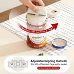 Jar Opener Adjustable Grip Magnetic Storage Base