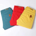 Jeans Slim Fit Straight Leg Stretch Denim