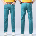 Jeans Slim Fit Straight Leg Stretch Denim
