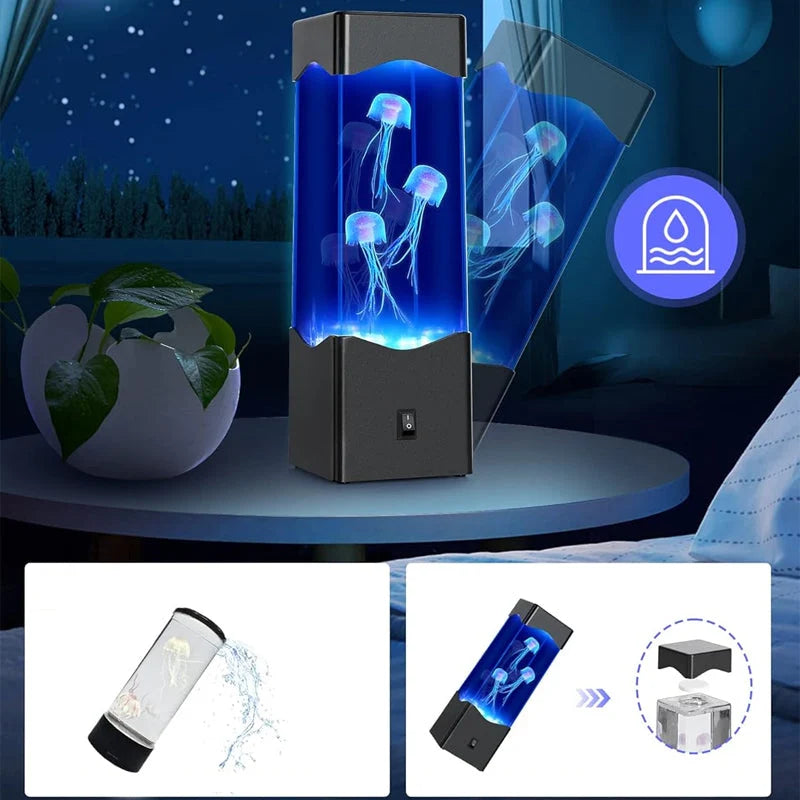 Jellyfish Lamp RGB Color-Changing USB Powered Aquarium Effect
