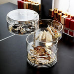 Jewelry Organizer 360° Rotating Clear Acrylic Multi-Layer