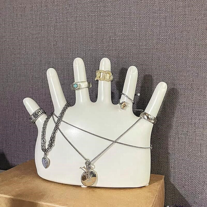 Jewelry Organizer Ceramic Six-Finger Display Stand