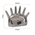 Jewelry Organizer Ceramic Six-Finger Display Stand