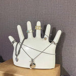 Jewelry Organizer Ceramic Six Hangers Display Design